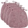 uyeoco Set 4/2/1 Cuscini Sedia da Cucina/Cuscini di Seduta con Lacci 43*41*35cm | Confortevole Cuscini Coprisedia da Cucina Imbottito, Lavabili(21#,4pcs)