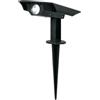 damastoreitalia Faretto LED con Pannello Solare da Giardino con Picchetto 3000K, 180 Lumen, IP65, Orientabile 90° - Luce Calda per Esterni, sensore crepuscolare