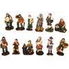 LIBERAONLINE Set 12 PZ statuine pastorelli Alta qualità 9CM Personaggi PRESEPE PASTORI #PIN17