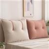 Hoowarm Cuscino da Lettura per Letto e Divano Imbottito Schienale Cuscinoni Matrimoniale/Singolo Cuscini Testata Letto Rimovibile Grande Cuscino da Parete Supporto Lombare Cuscino(C,60x60x15cm1pc)