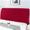 ZCXRYFL Copertura per Testiera per Letto Matrimoniale Singolo, Elastica Universale Copri Testata Letto EcoPelle/Imbottita/Legno/Tessuto Testiera Fodera Protezione Decorazione Antipolvere(140-165cm,Red)