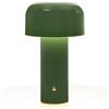 Glivpny lampada da tavolo a fungo senza fili, portatile, dimmerabile, ricaricabile, moderna, da comodino, a batteria, luce notturna per interni ed esterni (A-verde