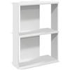vidaXL Libreria a 3 Ripiani Bianca 60x30x80 cm in Legno Multistrato, libreria 3 Ripiani, Mobile di conservazione, credenza, Mobile portaoggetti