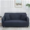 Odot Copridivano 4/3/2/1 Posti,Colori Solidi Moderni ed Eleganti Copridivano Elasticizzato Universale, Copri Divano AntiGraffio, Copri Divano con Braccioli, Fodera Divano (Grigio Scuro,1 Posti)