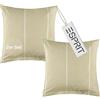 Esprit Home Set di 2 federe Premium 40 x 40 cotone - beige - 2 pezzi - federe con logo Esprit ricamato - double face - colori abbinati alla biancheria da letto con chiusura lampo