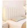 Hearda Copri Testata Letto Singolo 120 cm, Beige Copri Testiera Letto Con Imbottitura In Cotone PP, Headboard Cover Antipolvere, Lavabile, 360° Protezione