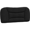 vidaXL Cuscino Testiera Hvar Nero 90 cm in Tessuto