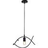 Mengjay Lampada a Sospensione Industriale，Creativity Lampadario a Sospensione a Forma di Pesce in Metallo，Vintage Lampada da Soffitto Lunghezza Regolabile per Soggiorno，Camera da letto