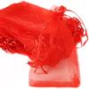 Duories 50 Sacchetti in Organza riempire,Sacchetti Regalo in Organza,Sacchetti Regalo con Cordoncino,Sacchetti per Festival,Feste,Matrimoni,bomboniere,Sacchetti per Gioielli,Lavanda,20 x 30 cm,Rosso