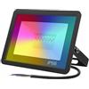 NGBFF Fari da esterno, luci esterne, Tuya Smart LED Proiettore Riflettore 30W 50W 100W RGB Dimmerabile Faretto Illuminazione Esterna Funziona Con Alexa Google Home ,per porta d'ingresso, cortile, strade(100