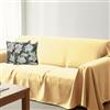 HABITA 33 HOME Telo copridivano 3 posti 250x290 cm con 2 federe cuscini - copridivano antigraffio gatto e cane, sofa cover per divani e poltrone, Telo No stiro con 2 federe digitali Made in Italy (Beige Fiore)