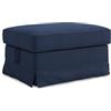 MASTERS OF COVERS Fodera di Ricambio Compatibile con Poggiapiedi IKEA Ektorp, Ektorp Pouf Fodera, Ektorp Poggiapiedi Fodera, Ektorp Sgabello Copri, 82 x 62 x 44 cm (Blu, Cotone)