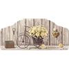 Lupia - Quadro Moderno Capezzale Yellow Roses, Natura, Stampa su Legno Ecologico, Artigianale Made in Italy, Multicolore, 42x92 cm, Legno