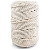 Netuno 1x corda per macramè écru 5 mm 100 m corda in cotone cordone decorativo 3ply corda per macrame ritorta filato naturale filo macramè cordoncino cotone gomitolo spago colorato