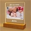 LASERO' Lampada Nonni Personalizzata - Stampa UV su Plexiglass con Base in Legno | Cornice Led Personalizzata Regalo Festa dei Nonni, Idea Regalo Nonna e Nonno Compleanno Personalizzato
