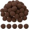 PATIKIL 1 Pon Pon Colorati, 500pz Mini Pompon Colorati Decorativi Pompon Piccoli Alta Elasticità Palline Colorate per Cappello Arte Natalizia Fai-Da-Te, Marrone