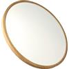 JANDEI - Plafoniera LED 48 W CCT, 60 cm diametro, finitura legno, JND-70802