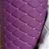ZHJBD Tessuto di Pelle Tessuto Pelle Finta Tappezzeria Rivestimento Divano Trapuntato Nero Tessuto in Similpelle Tessuto Ecopelle per Mobili in Ecopelle per Cuscini Auto(Color:Viola)