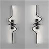 LAI HO Sconce Da Parete A Led, Applique Lineare Nera Dal Design Moderno, Lampada Da Sfondo Minimalista Per Divano A Parete In Alluminio Per Corridoio Soggiorno Camera Da Letto