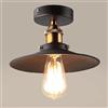 Chao Zan Vintage Ombrello Plafoniera Retro Industriale Metal Plafoniera Portalampada E27 Lampada da Soffitto Vecchio Stile Adatto per Soggiorno, Sala da Pranzo e Altri Luoghi(26CM)