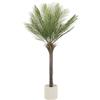 ML DESIGN modern living ML-Design Palma Artificiale 150 cm Piante Artificiali Grandi Piante Finte Tropicale Pianta Artificiale Decorazione in Plastica in Vaso per Interni/Esterni Albero Artificiale Come Vero per Soggiorno