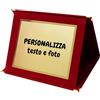 Generico Elegante Targa Commemorativa Personalizzabile | Testo e Foto | Laurea, Pensione, Matrimonio, Anniversario | Personalizzata con dedica e Immagini | (Targhetta Dorata, Cofanetto Bordeaux)