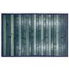 HOME ZEN HOUSEHOLD LINEN TAPPETO BAMBOO LEGNO PASSATOIA ANTISCIVOLO LAVABILE STUOI CORSIA 50x225 cm BLU
