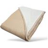 GX GARGIX Trapuntino Copriletto Trapuntato Primaverile Bicolore Double Face Leggero (Tem-6, MATRIMONIALE)