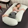 GKXLH Cuscino morbido per gravidanza Supporto per dormire, schiena, pancia, fianchi, gambe, a forma di J, cuscino premaman