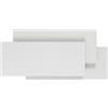 damastoreitalia Universo Applique led per interno doppia emissione luce da parete a muro lampada 12w moderno su giu (Rettangoli 12W - Luce fredda 6500K)