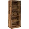 vidaXL Armadio Legno Antico 80x50x200 cm in Legno Tecnico