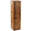 Decorativo Colonna rustica, decorazione in tronco d'albero, colonna per fiori, design senza tempo, stabile e durevole, noce, 110x30x30 cm