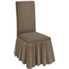 SalGiu Vestisedia Volant Gonna Con Schienale (2 pezzi) Elasticizzato Eleganti Universale (2 Tortora)