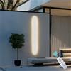 VOMI Barra LED Interno Applique Esterno da Parete Dimmerabile con Telecomando Lunga Striscia Bianca Metallo Acrilico IP65 Bagliore su e giù Lampada da Parete Illuminazione Corridoio Camera da Letto,60cm
