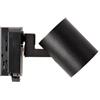 LEDKIA LIGHTING - Faretto Portalampada Binario Monofase Jiuk | Regolabile e Orientabile | Compatibile con Lampadina GU10 40W | Uso Interno | Alluminio Resistente, Nero