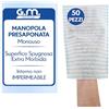 G.M. DISTRIBUZIONE GM 50 Manopole Saponate Monouso di Alta Qualità, con Soffice Spugna Esterna, Guanti Saponati Monouso Delicatamente Profumati, Senza Risciacquo, Spugne per Anziani Monouso