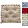 Tata Home Cuscino per Sedia 60x60 cm Cuscino Mattonella Sedia da Interno ed Esterno Cuscino Pavimento Materasso Trapuntato Imbottito Altezza 10 cm Mod. Big Colore Tortora