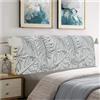 uyeoco 180cm/150cm Copri Testiera Letto Matrimoniale Singola,Copritestiera Letto Una Piazza E Mezza Cotone Elasticizzata Fantasia,universale Copertura Per Testiera Per Letto Lavabile(Color 31,180cm/71in)