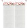 HOME ZEN HOUSEHOLD LINEN Camilla Tende con Balza ART CAMILLA, Set di 2, Tessuto Bianco Semi Spesso, 60 x 150 cm per Finestre, 60 x 240 cm per Portefinestre (ROSE, 60X240CM)