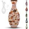 YELVYA Vaso puzzle 3D per adulti, 160 pezzi, puzzle fai da te, puzzle curvo 3D con colonna d'acqua, perfetto per esporre fiori e composizioni floreali reali o artificiali (autunno)