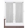 HOME ZEN HOUSEHOLD LINEN Set di 2 Tende Atena, Pizzo Francese con Fiorellini, Disponibile per Finestra 60x150 cm e Porta Finestra 60x240 cm, Tortora/Grigio/Panna (GRIGIO ANTRACITE, 60X150)