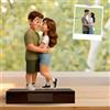 JLSKCN Figurine Cartoon Personalizzata con Foto, Decorazione da Scrivania in Acrilico, Personalizzato Cartone animato ritratto cornice Regali Personalizzati per Donna Uomo Cornice Famiglia personalizzata