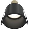 MAYTONI DECORATIVE LIGHTING Moderno Faretto da Incasso Nero, Rotondo, in Alluminio, per 1 X GU10
