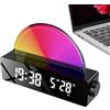 Ruwshuuk Sveglia per bambini Alba, Sveglia con luce alba | Simulazione 'alba Alzati Orologio elettronico | Sveglia multicolore per chi ha il sonno pesante, sveglia intelligente, macchina sonora per