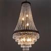 SJKJNK Lampadari di Cristallo, Lampadari di Campagna Stile Impero Francese a 9 luci, Lampadario Rustico in Stile Rustico per soffitti Alti, Foyer, Ingresso, Sala da Pranzo, Soggiorno, Bro