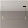 Jadssox Siet Lampadario a LED a luce a sospensione lineare da 35 , apparecchio di illuminazione per isola da cucina con barra lunga 21 W, lampade da soffitto a caduta minimalista per sala da pranzo, soggiorn