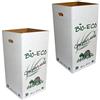 DUE ESSE S.N.C. DI SABATINI ALDO & C. PZ 10 CARTONE PORTA RIFIUTI ORGANICO CM 35 X 35 ALTI CM 70 CONTENITORE BIO - ECO PER RACCOLTA DIFFERENZIATA, IMMONDIZIA E SPAZZATURA