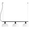 Faro Barcelona 20338-119 - TATAWIN M Lampada sospensione lineare vetro bianca