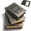 Tissting Scatola Per Libri Decorativa In Stile Vintage Libro Finto Scatola Per Libri In Rilievo In Ecopelle Libro Antico In Legno Per Conservare Cartoline Foto Telecomandi Gioielli (Verde scuro)