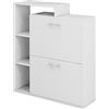 Oskar-Store Vicco Scarpiera da ingresso Tobias, Bianco, 80 x 90 cm